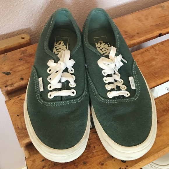 dark green vans womens
